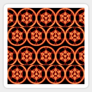 Pentagram witchcraft tile Sticker